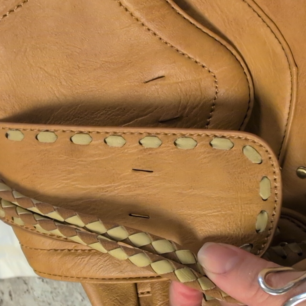Nicole Lee Tan Shoulder Bag with Artisanal Craftsmanship - Picture 14 of 14